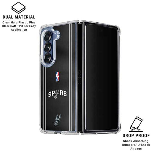 NBA San Antonio Spurs Jersey Galaxy Z Fold6 Clear Case